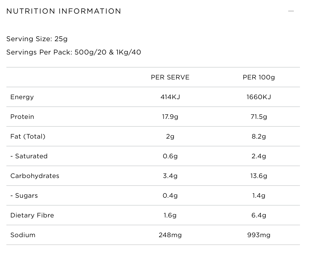 Tropeaka - LEAN PROTEIN Natural Choc Honeycomb 500g